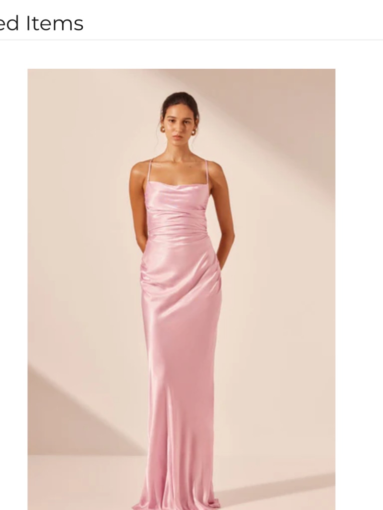 Shona Joy La Lune Lace Back Maxi Dress In Peony